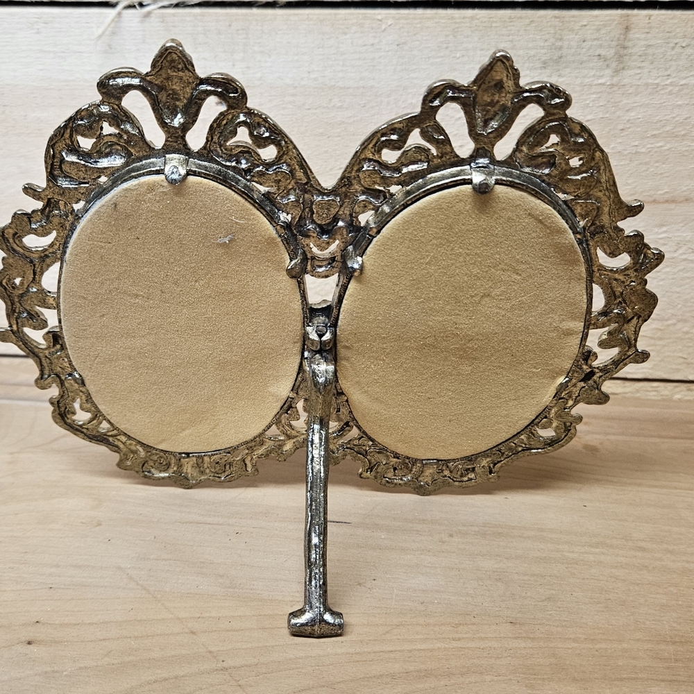 Elegant Gold Ornate Double Picture Frame - Picture 2 of 2